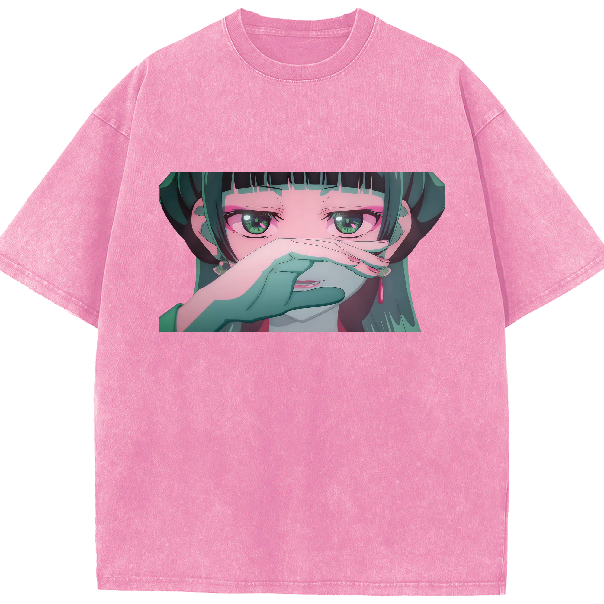 （画像用） 薬屋のひとりごと The Apothecary Diaries 綿100% ヴィンテージ風 半袖Tシャツ（フロントプリント）